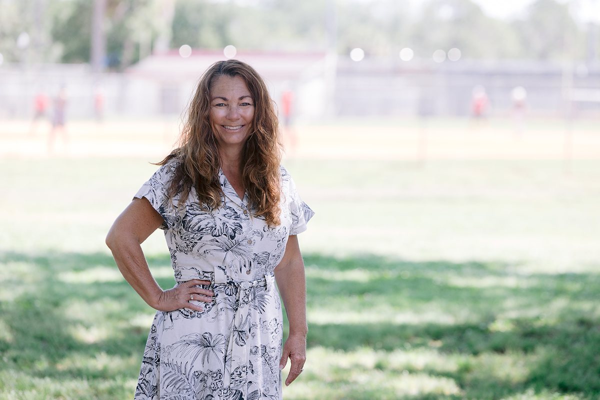 Nancy Bostock at a Pinellas County park