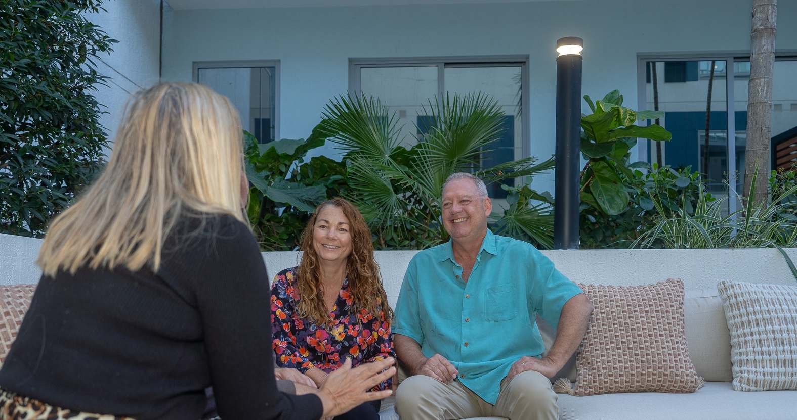 Nancy Bostock meeting with community members